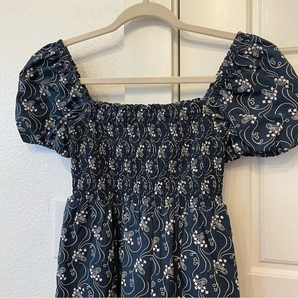 J. Crew Smocked Dress in Starry Swirl - Picture 6 of 7